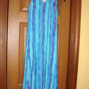 Girls long summer dress age 10 Excellent condition